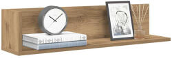 vidaXL 2 db Kézműves Tölgy Színű Szerelt Fa Fali Polc 75x16, 5x16, 5 cm
