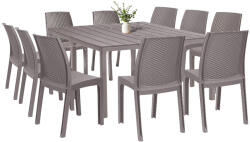 Leziter Set mobilier de grădină Monza 10+1 cappuccino (LBITUD-TA_LBIVANTA_10)