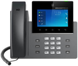 Grandstream Telefon VoIP Grandstream GXV3450, 16x SIP, ecran tactil color de 5", 2x Gbps RJ45, PoE, WiFi DualBand, BT. USB