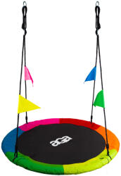 AGA Leagăn suspendat rotund 110 cm Șase culori cu stegulețe (MR1110FLAG-6C) Leagan