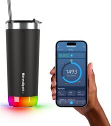 HidrateSpark Pro Tumbler - Okos folyadékpótló palack, 592 ml, fekete (HI-SS20TB-02G) - xupe