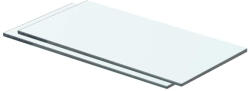 vidaXL 2 db Átlátszó Üveg Paneles Polc 40x15 cm