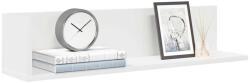 vidaXL 2 db Fehér Szerelt Fa Fali Polc 75x16, 5x16, 5 cm
