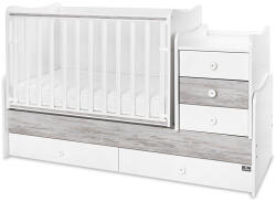 Lorelli Легло Lorelli - Maxi Plus, 3Box, 70 x 160 cm, Бяло/Арт (10150580043P)