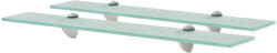 vidaXL 2 db Lebegő Üvegpolc 60x10 cm 8 Mm