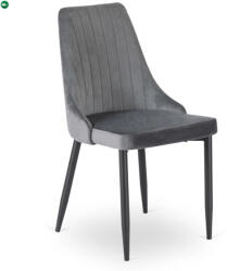 Mebel Elite Étkezőszék szürke bársony kárpittal - BARI
