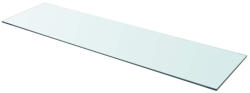 vidaXL 110x30 cm Átlátszó Panel Üvegpolc