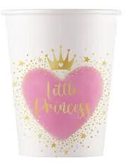  Hercegnők Little Princess papír pohár 8 db-os 200 ml FSC (PNN96477) - aprotalpak