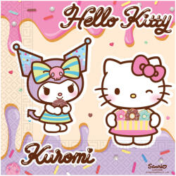  Hello Kitty Kuromi szalvéta 20 db-os 33x33 cm FSC (PNN98234) - aprotalpak