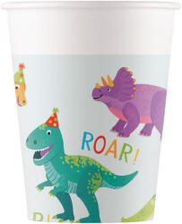  Dinoszaurusz Party papír pohár 8 db-os 200 ml FSC (PNN97975) - aprotalpak