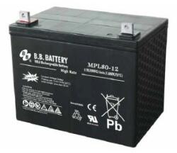 BB Battery MPL80-12 12V 80Ah Highrate Longlife zárt, gondozásmentes AGM akkumulátor B5