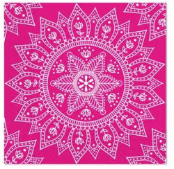  Mandala Fuchsia White szalvéta 20 db-os, 33x33 cm FSC (PNN96403) - aprotalpak