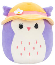 Jazwares Squishmallows: Holly bufnița mov cu șapcă de soare 20 cm (SQCR05400)