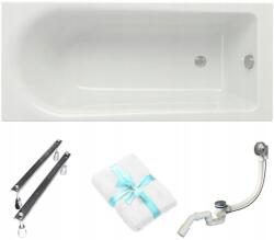 Cersanit Flavia téglalap alakú akril kád Cersanit 160x70 lábszifon törölköző (S301106)