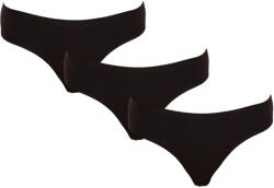 Nedeto 3PACK chiloți damă Nedeto negri (3NK001) XXL (174684)