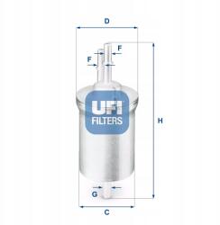 UFI Üzemanyagszűrő Golf V 2.0FSI 03-