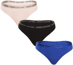 Tommy Hilfiger 3PACK tanga damă Tommy Hilfiger multicolor (UW0UW04889 0R1) M (176684)