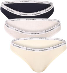 Calvin Klein 3PACK chiloți damă Calvin Klein multicolori (QD5207-TC8) XL (184598)