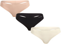Calvin Klein 3PACK tanga pentru femei Calvin Klein fără cusur multicolor (QD3558E-WAO) L (182115)
