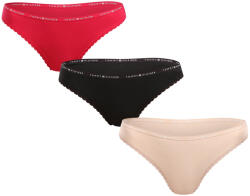 Tommy Hilfiger 3PACK tanga damă Tommy Hilfiger multicolor (UW0UW05954 0VI) M (181352)