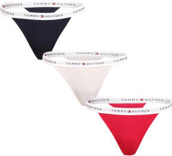 Tommy Hilfiger 3PACK tanga damă Tommy Hilfiger multicolor (UW0UW05757 0VZ) L (182145)