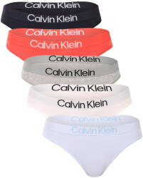 Calvin Klein 5PACK tanga damă Calvin Klein multicolor (QD5331-3B0) S (184617)