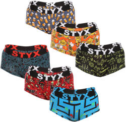 Styx 6PACK chiloți pentru femei Styx art cu picior multicolor (6IN12697124) L (177893)
