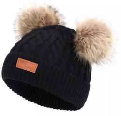  Márka nélkül czapka zimowa beanie fekete 48-as méret