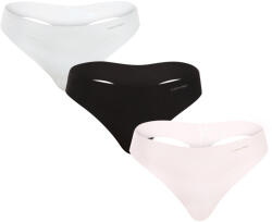 Calvin Klein 3PACK tanga damă Calvin Klein multicolor (QD5219E-NOY) L (178247)