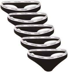 Calvin Klein 5PACK tanga damă Calvin Klein negri (QD5221-UB1) S (184594)