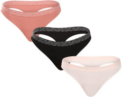 Tommy Hilfiger 3PACK tanga damă Tommy Hilfiger multicolor (UW0UW05185 0VT) XS (178866)
