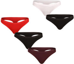 Calvin Klein 5PACK tanga damă Calvin Klein multicolor (QD5359-31Y) L (183707)