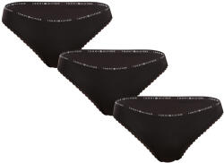 Tommy Hilfiger 3PACK tanga damă Tommy Hilfiger negri (UW0UW05882 0V2) S (181347)