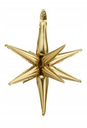 Party Deco Léggömb Csillag 70CM 3D Arany Szilveszter Ünnepi Party