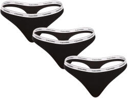 Calvin Klein 3PACK tanga damă Calvin Klein negri (QD5209E-UB1) XL (178242)