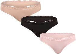 Calvin Klein 3PACK tanga damă Calvin Klein multicolor (QD5300-3VQ) XL (183210)