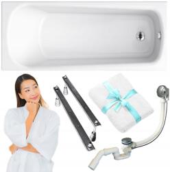 Cersanit Téglalap alakú akril kád Cersanit Nao 170x70 lábszifon törölköző (S301-244)