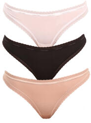 Calvin Klein 3PACK tanga damă Calvin Klein multicolor (QD3802E-FIY) XL (163370)