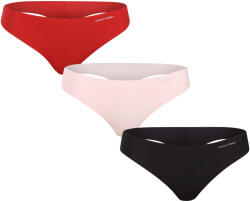 Calvin Klein 3PACK tanga pentru femei Calvin Klein fără cusur multicolor (QD3558E 31O) XS (183695)