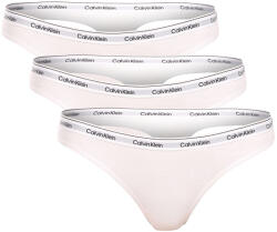 Calvin Klein 3PACK tanga damă Calvin Klein alb (QD5209E-100) M (179477)