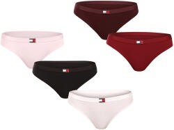 Tommy Hilfiger 5PACK tanga damă Tommy Hilfiger multicolor (UW0UW05642 0WY) M (183400)