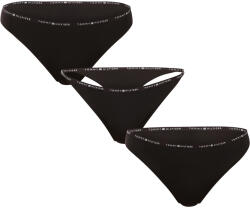 Tommy Hilfiger 3PACK chiloți și tanga pentru femeiTommy Hilfiger negru (UW0UW05756 0V2) S (182078)