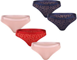 Tommy Hilfiger 5PACK tanga damă Tommy Hilfiger multicolor (UW0UW06136 0WJ) XL (183403)