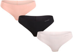 Calvin Klein 3PACK tanga pentru femei Calvin Klein fără cusur multicolor (QD3558E-WAM) L (182117)