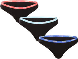 PUMA 3PACK tanga damă Puma negri (503008001 009) S (181792)