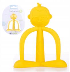 Dumel Majom fogszabályozó rágóka, sárga szilikon fogzáshoz, nyugtató 3m+ (31322)