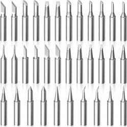  Forrasztóhegyek Forrasztóállomáshoz Fém 34 db-os készlet (X001ZWWDAZ)
