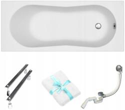 Cersanit Nike Cersanit téglalap alakú akril kád 170x70 lábszifon törölköző (S301-249)