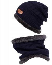  Márka nélkül czapka zimowa beanie kék 50-es méret