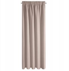 Eurofirany Függöny 135x270 Logan púderszínű szalagos (396296)